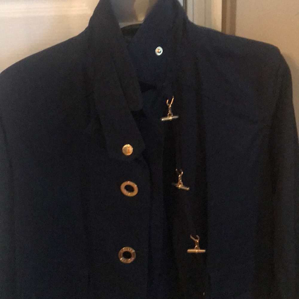 Ralph Lauren Navy Utility Jacket with Gold Accent Hardware - Picture 4 of 5